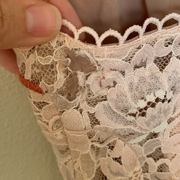 For Love & Lemons Matador Pink Lace Mini Dress - Picture 8 of 11